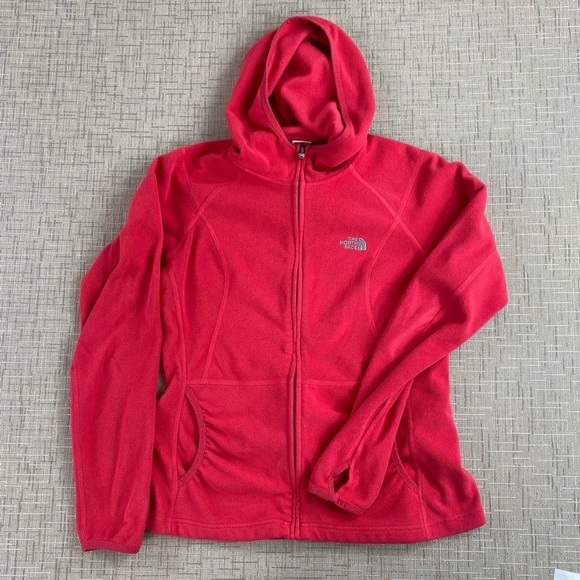 The North Face Women's Red Fleece Hoodie - Picture 2 of 11